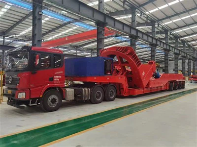 Hur säkerställer man korrekt uppriktning av en betongblandningsvagn under bogsering?